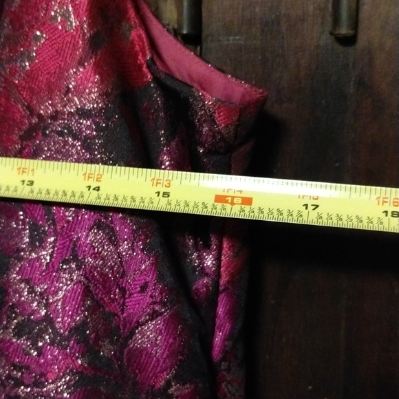 Adrianna Papel Magenta floral dress 16 - Picture 9 of 15